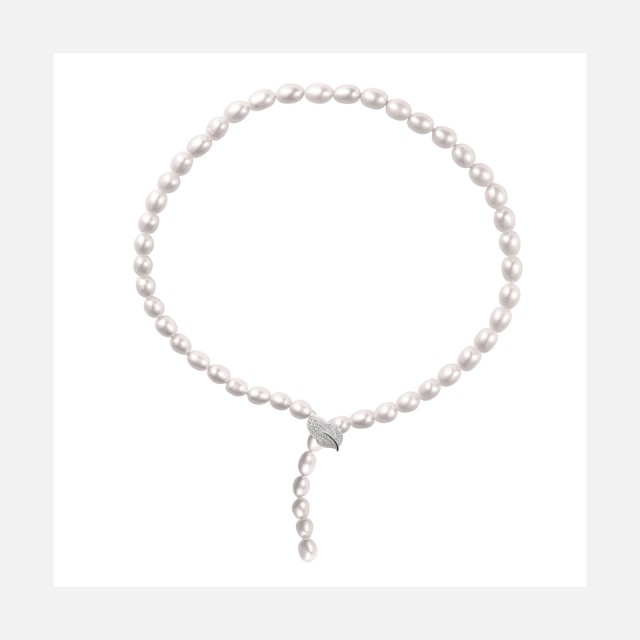 Luxusní náhrdelník z pravých perel s variabilním zapínáním