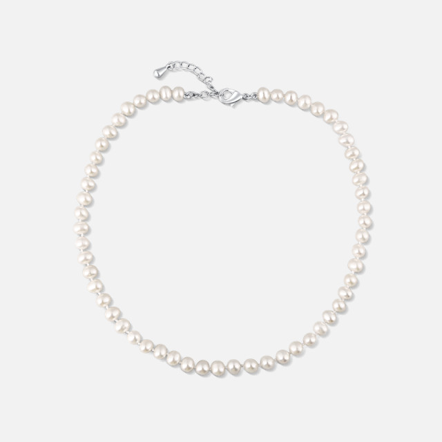 Perlový choker náhrdelník