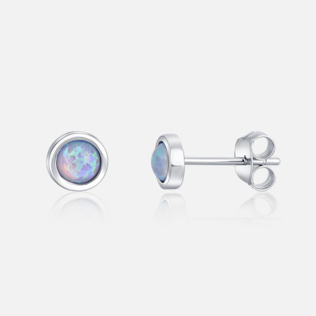 Delicate opal earrings