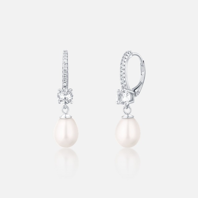 Elegantní náušnice s perlou