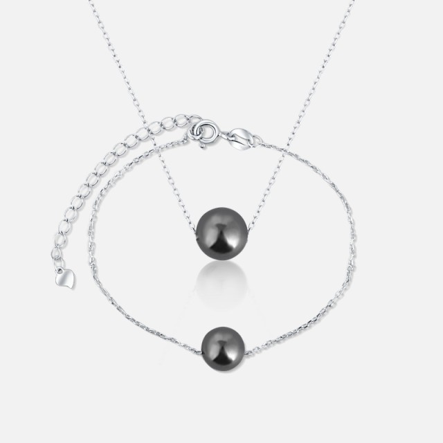 Tahitské černé perly set