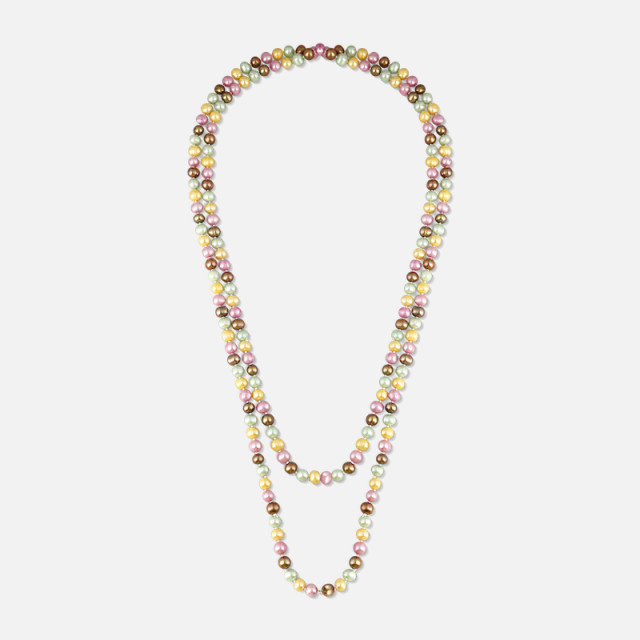 Perlový náhrdelník barevný