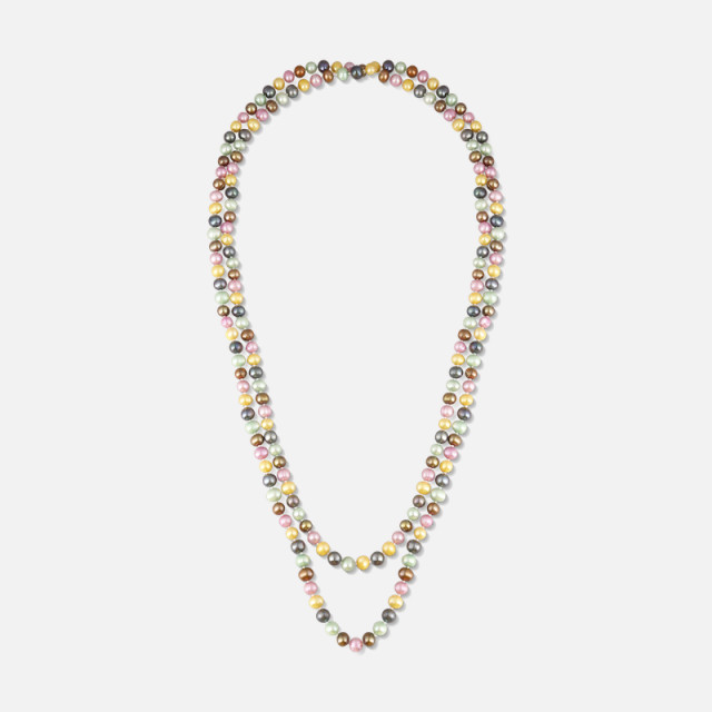 Dlouhý náhrdelník z říčních perel