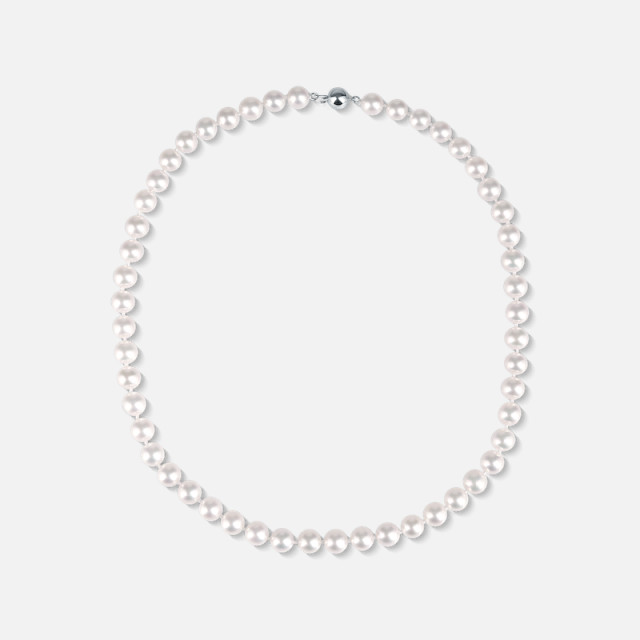 Perlový náhrdelník z mořských perel se zlatým uzávěrem