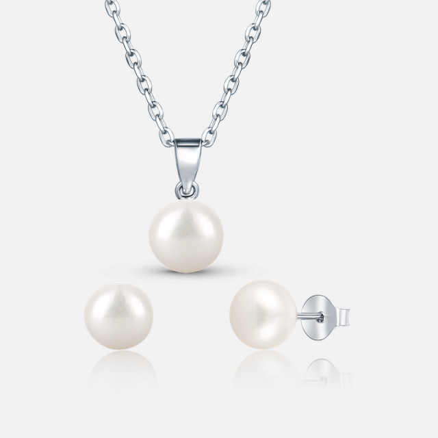 Sada náhrdelníku a náušnic z perel